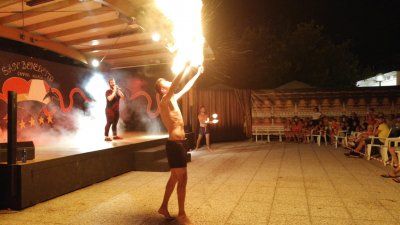 Fire eater show