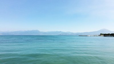 Green waters of Garda Lake