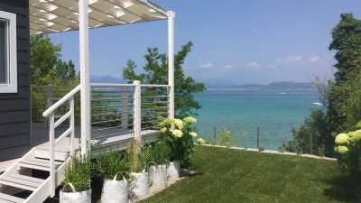 Panorama garda lake from accomodation